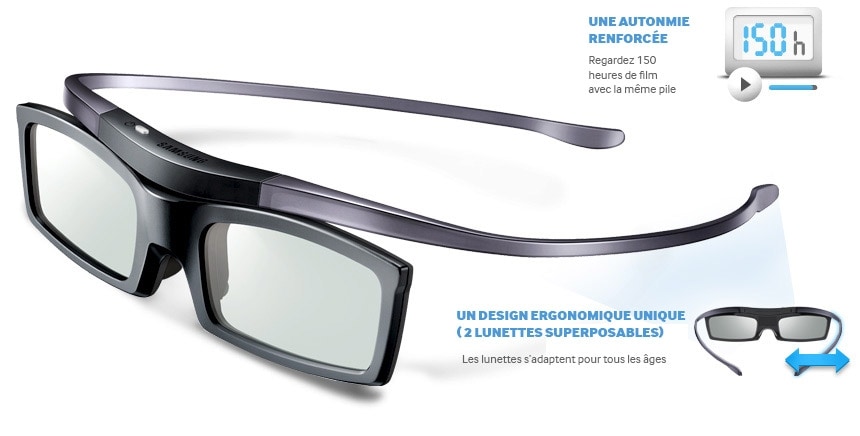 Samsung produit en masse des TV 3D pour lunettes actives uniquement -  Numerama