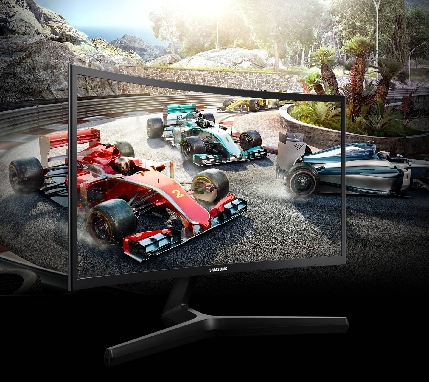 Écran gaming incurvé 24 Full HD Samsung (LC24RG50FZMXZN)