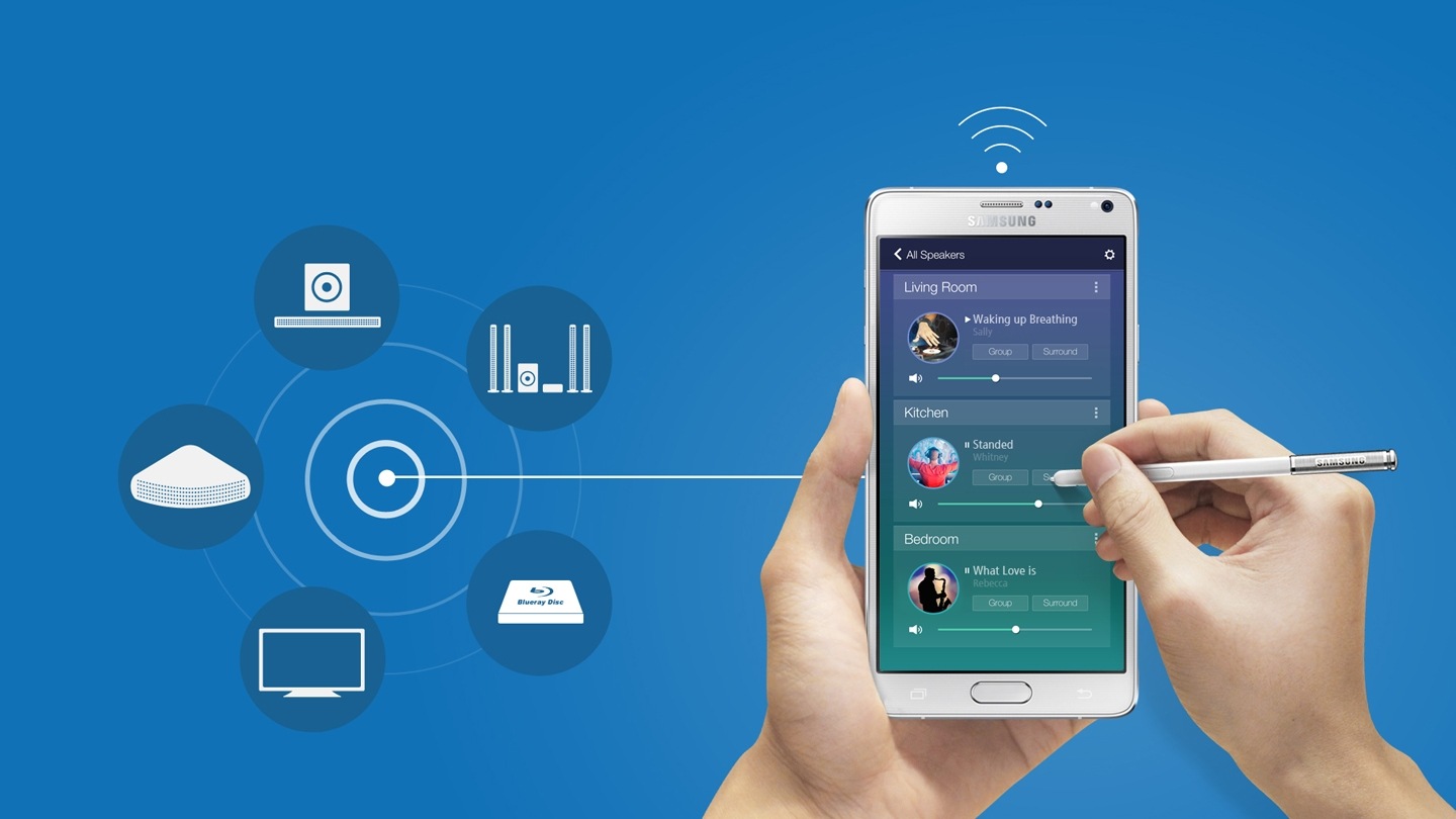 Vos musiques favorites vous suivent partout avec l’application sans fil Multiroom