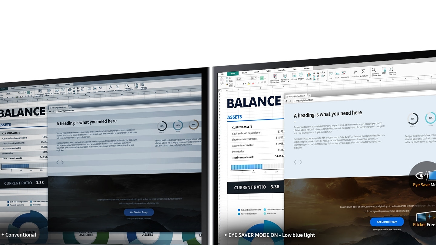 Un écran optimisé pour le confort visuel
