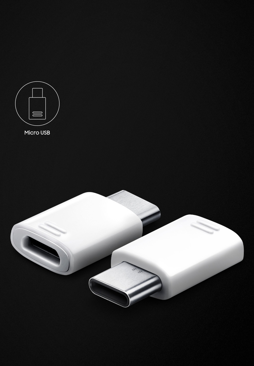 Adaptateur Micro USB vers USB TypeC, White Samsung France