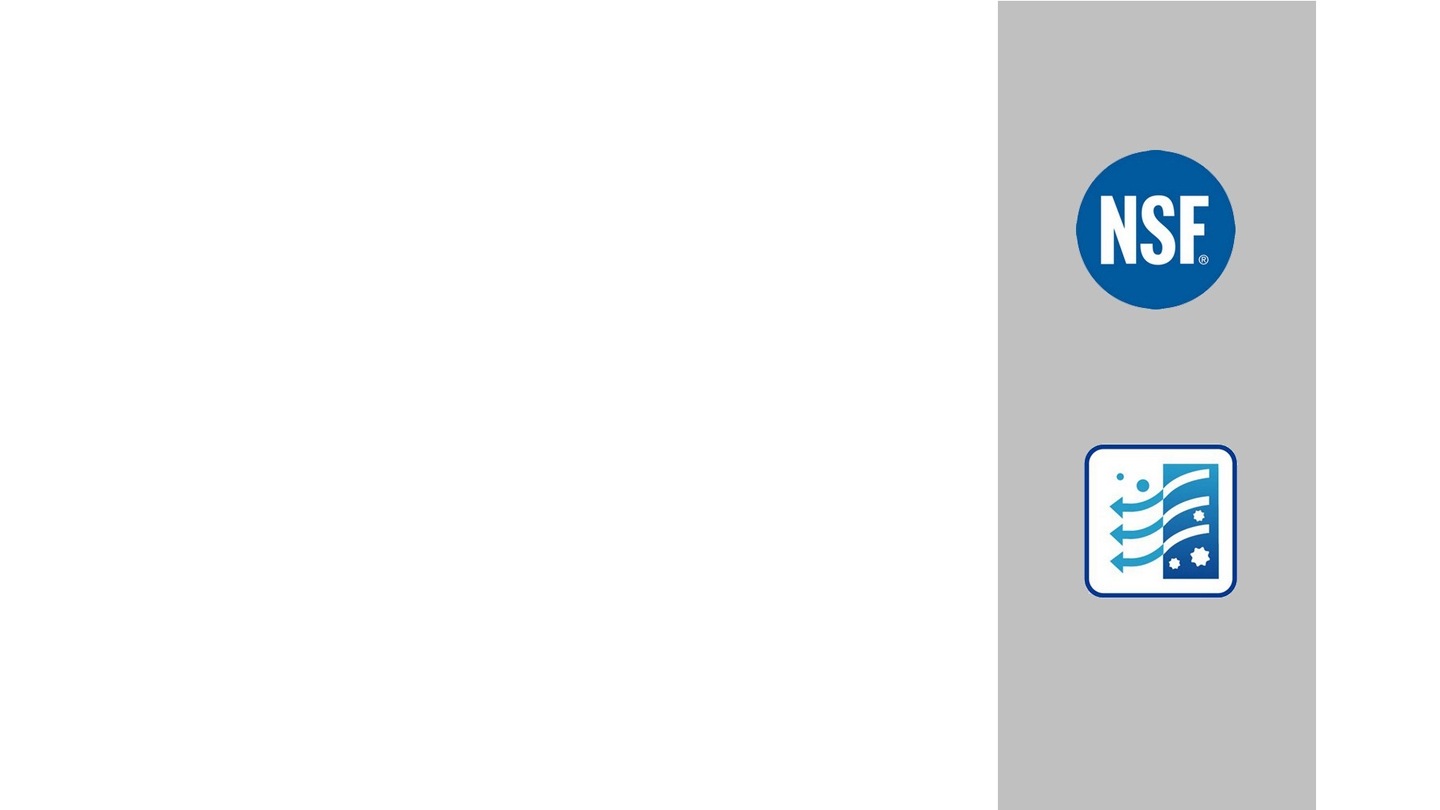 Un filtre testé et certifié par NSF International