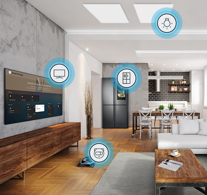 Avec les TV QLED, contrôlez votre maison connectée