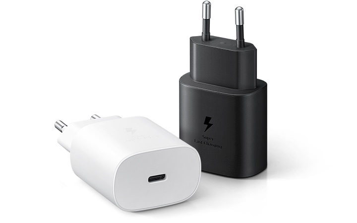 Chargeur Adaptateur 25W + Câble USB-C Rapide 60W pour Samsung