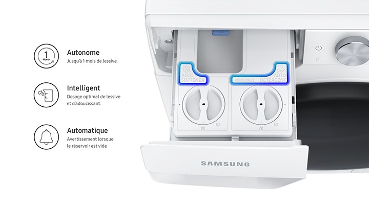 Samsung Lave-linge Hublot Connecté 9kg Induction Ww90t634dhh