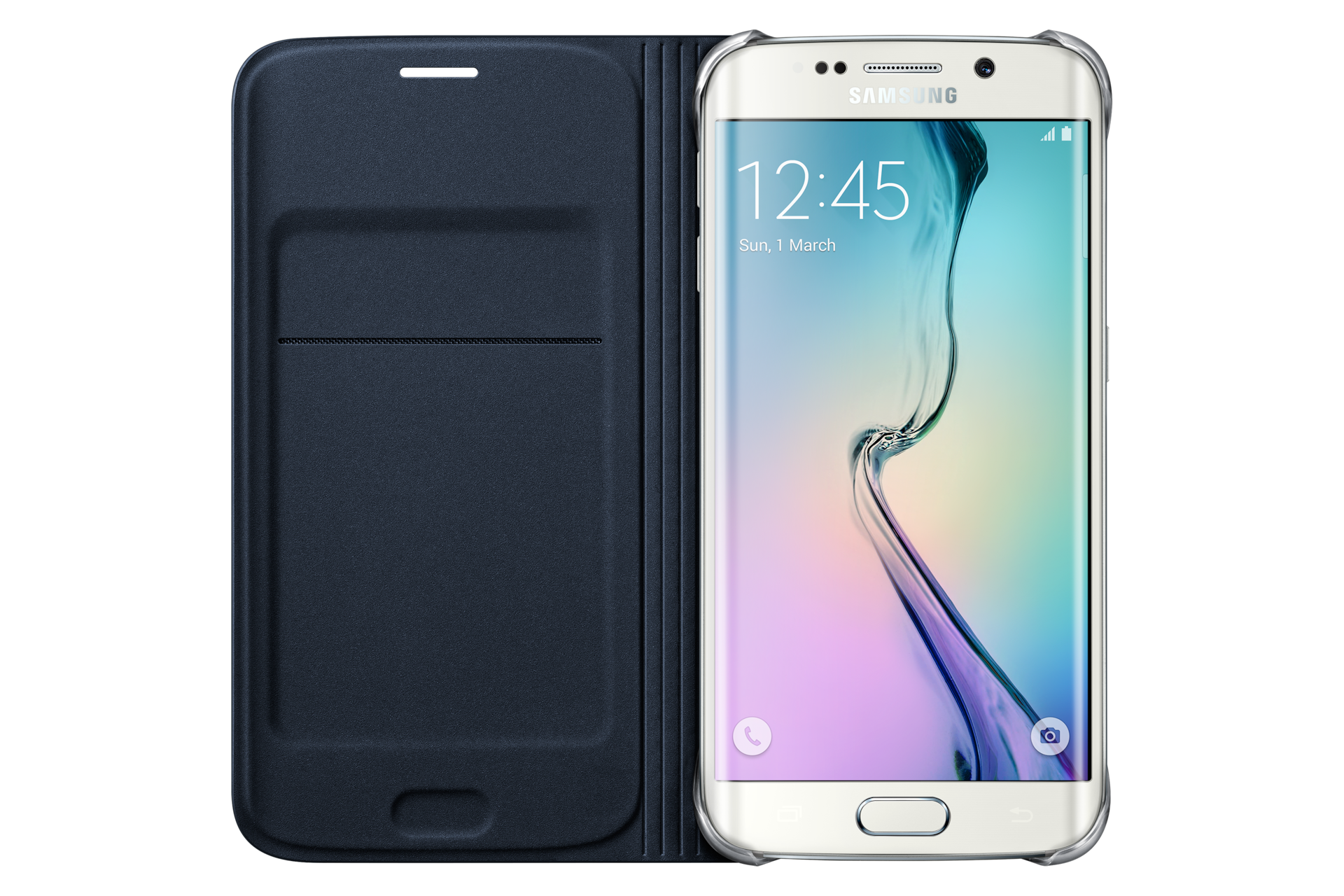 Etui à rabat Noir pour Galaxy S6 edge, Black  Samsung France