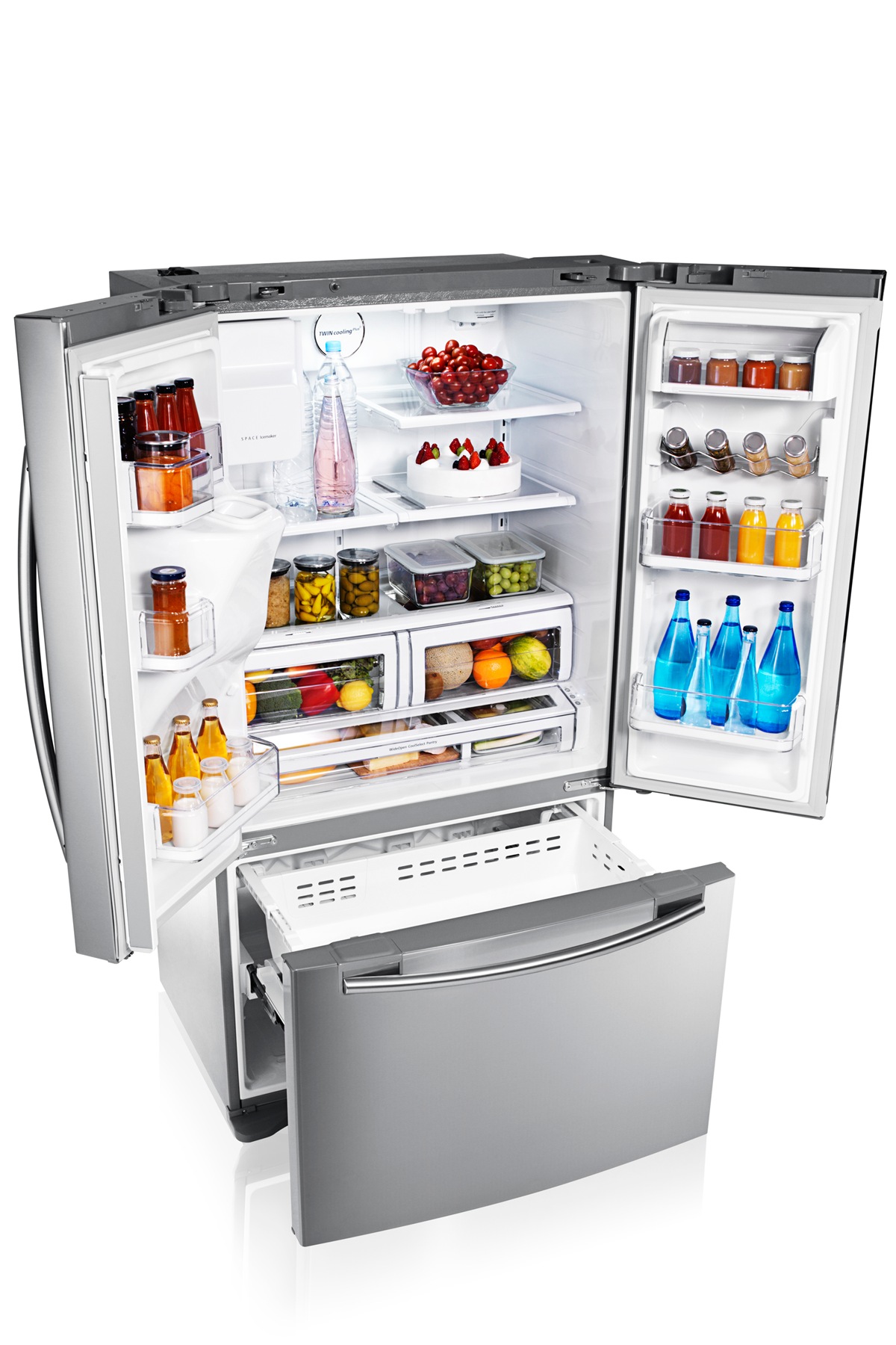 Réfrigérateur multiportes, 520L, Cool Select Zone, Silver Samsung FR