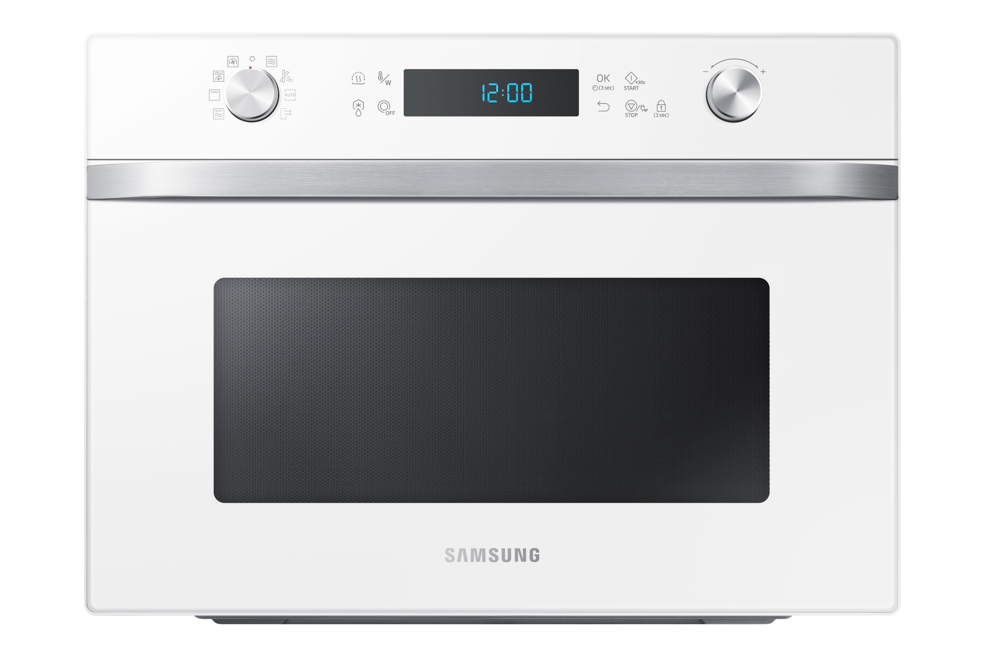 Samsung MC28M6035KS/EN micro-onde Sur toute la gamme Micro-onde combiné 28 L  900 W Noir, Argent sur