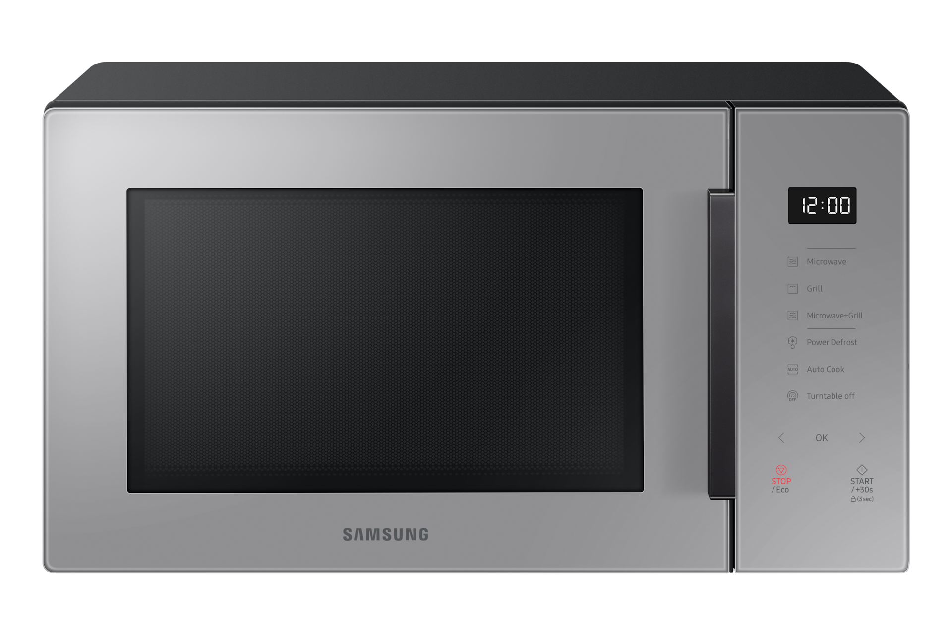 Samsung Micro-ondes Gril 30L, Gris Galet - MG30T5018AG, Cuisson