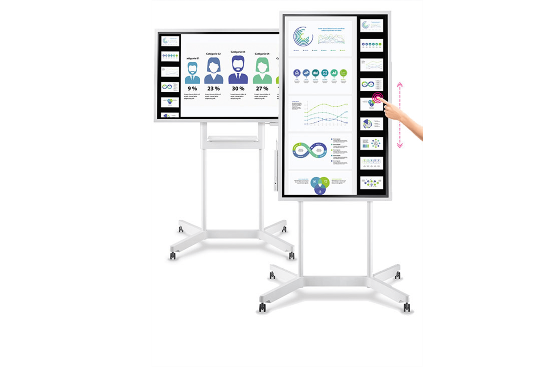 Paperboard digital Samsung FLIP FLH55WMHPSTN Samsung FR