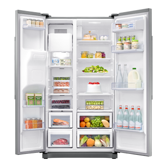 front-open-food silver