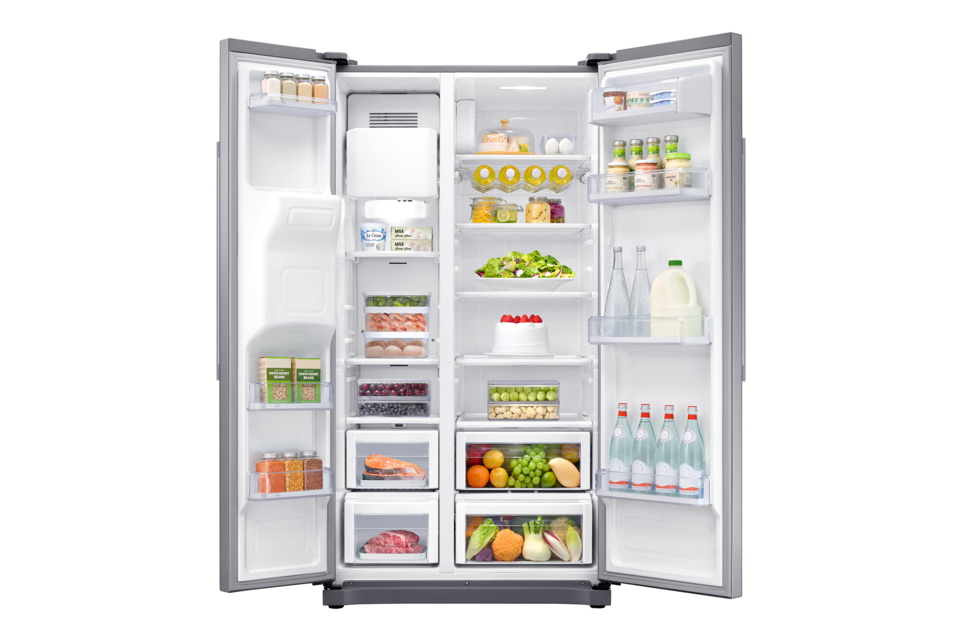 front-open-food silver