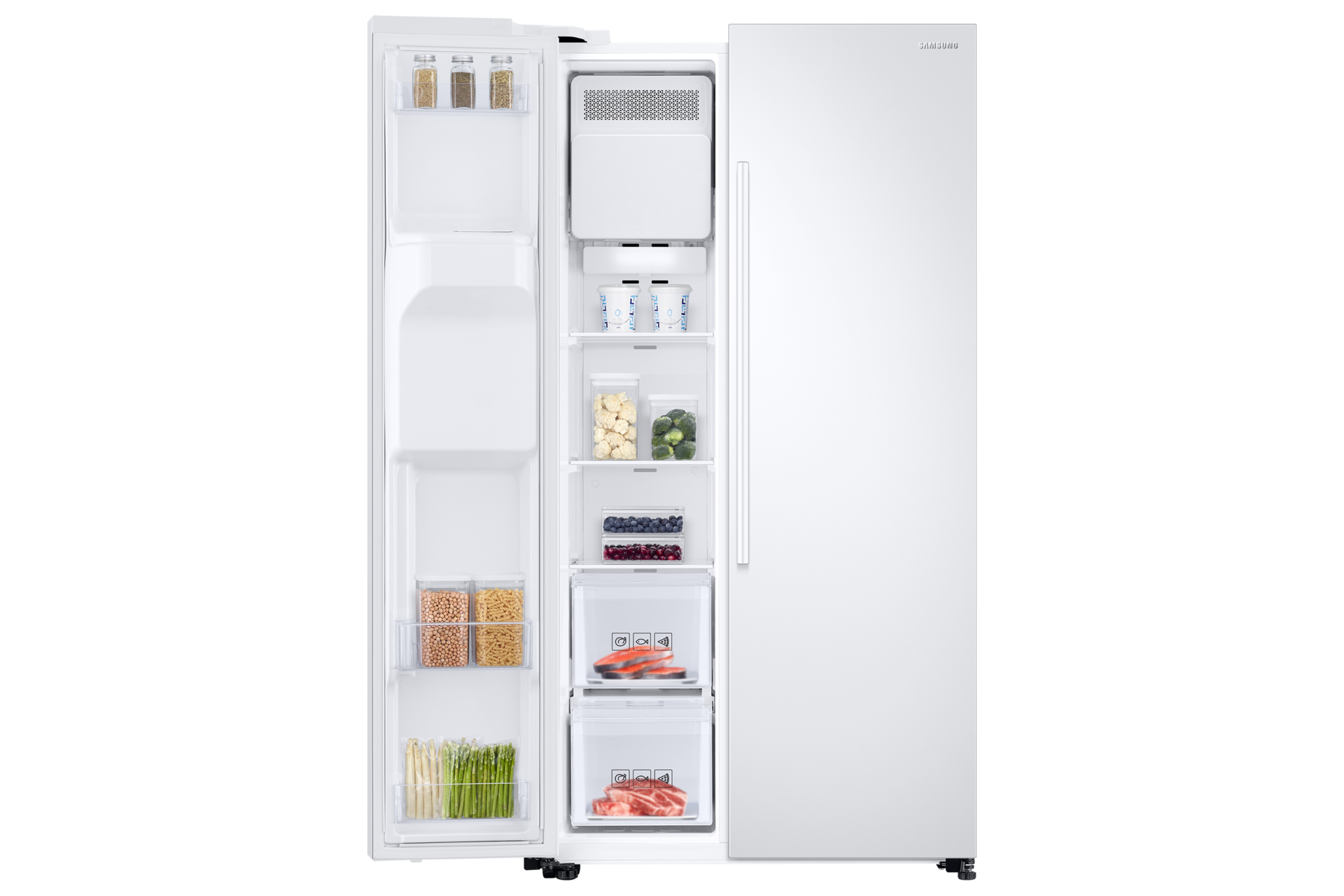 front-left-door-open-with-food white