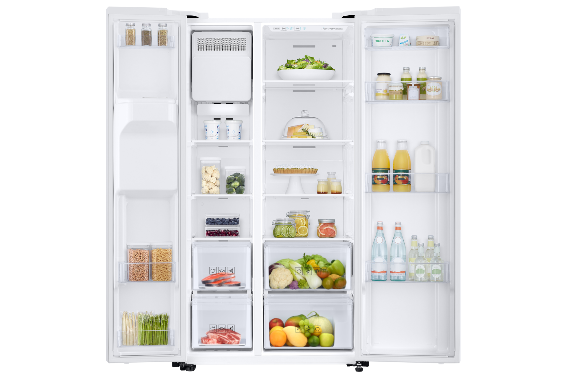 front-open-with-food white