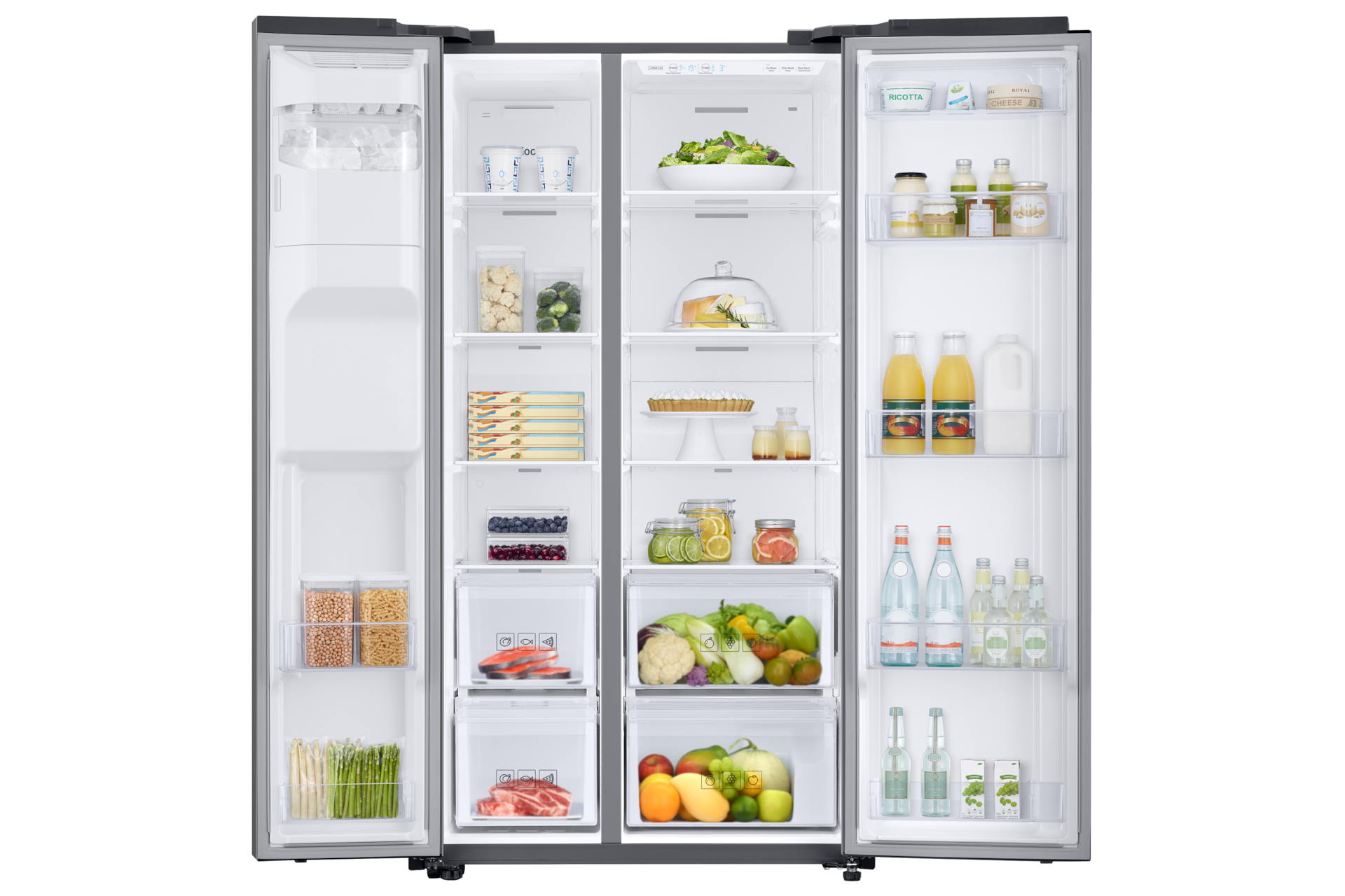 front-open-with-food titanum silver