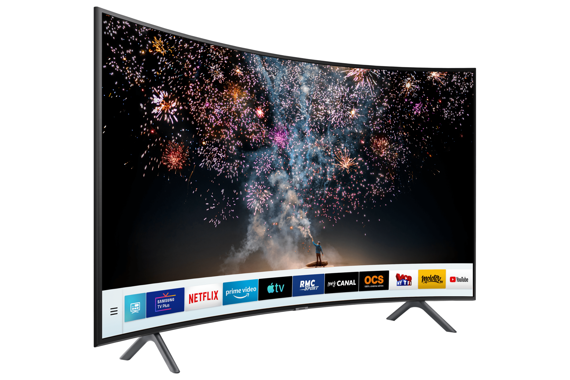 Télévision Samsung 55 Pouces Smart TV incurvé 4K TV UHD 