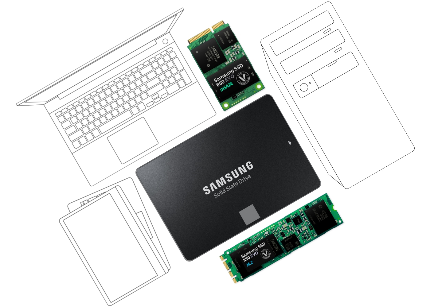 850 EVO SATA III 2.5zoll SSD (500 GB) Samsung Deutschland