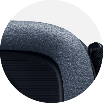 Closeup of Gear VR (2016)’s foam cushioning