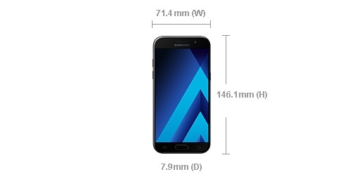 a5 2017 dimensions