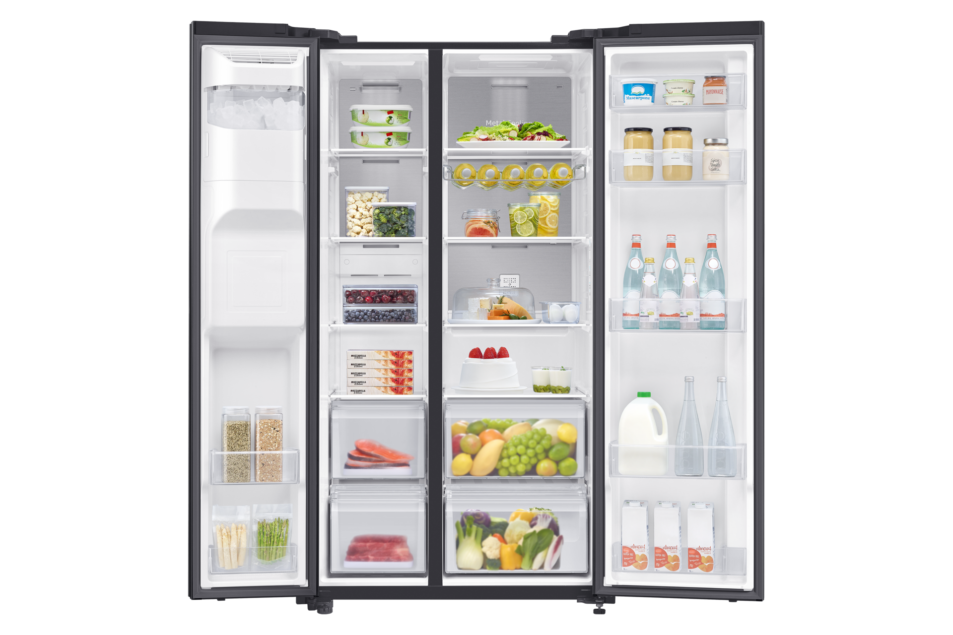 front-open-with-food black