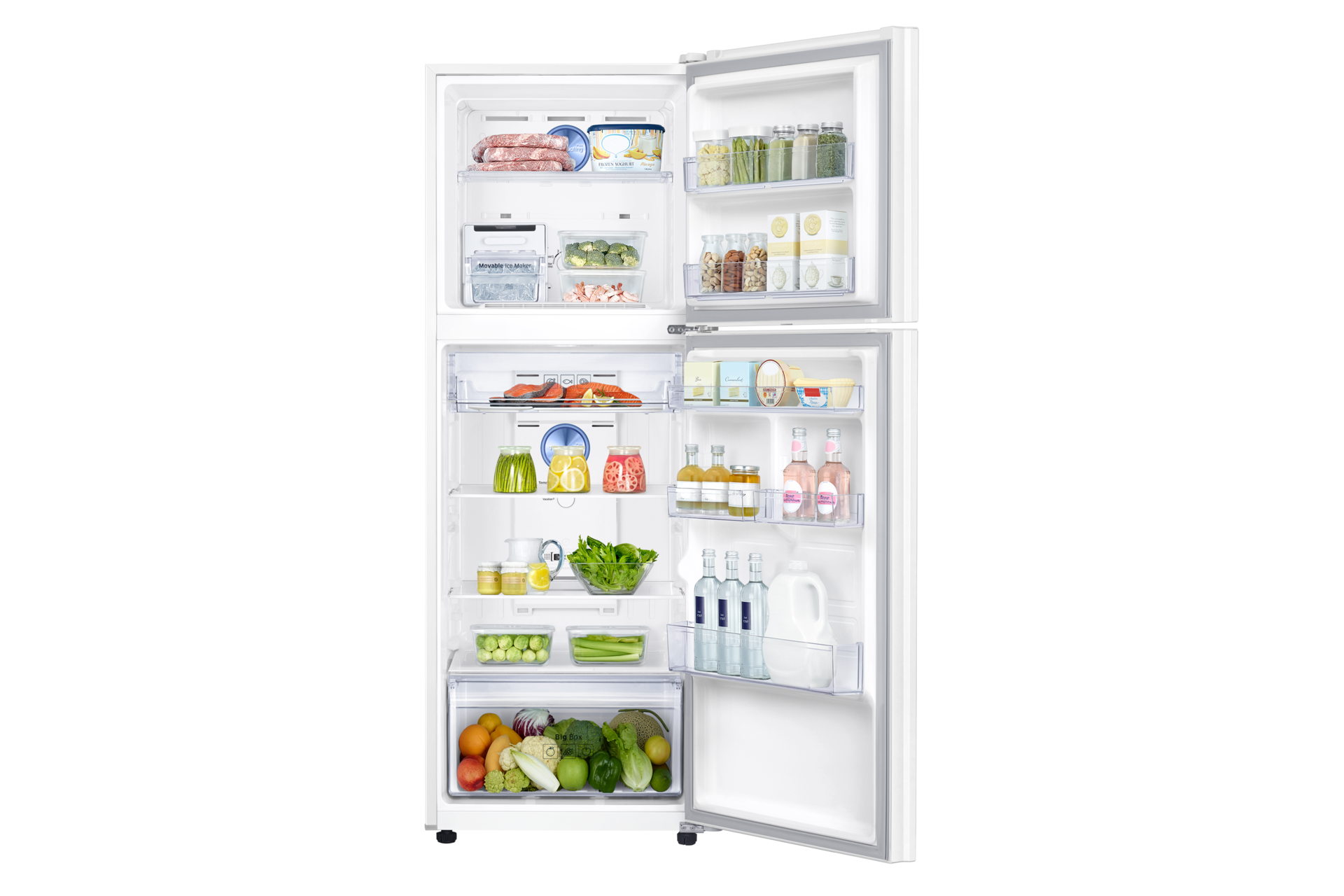 Front Open-With-Food white