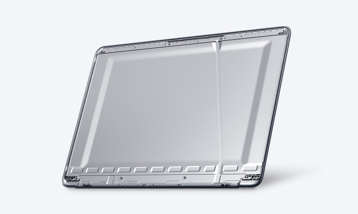A magnified image showing the Notebook 9’s top frame