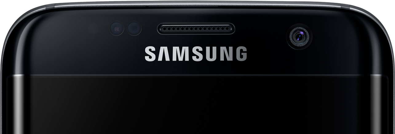 Cropped front view of galaxy s7 edge