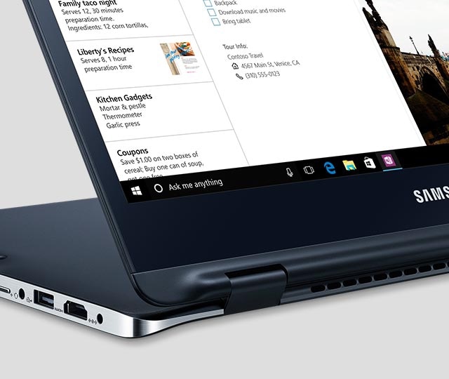 An image showing the Notebook 9 spin being used in Kiosk Mode.
