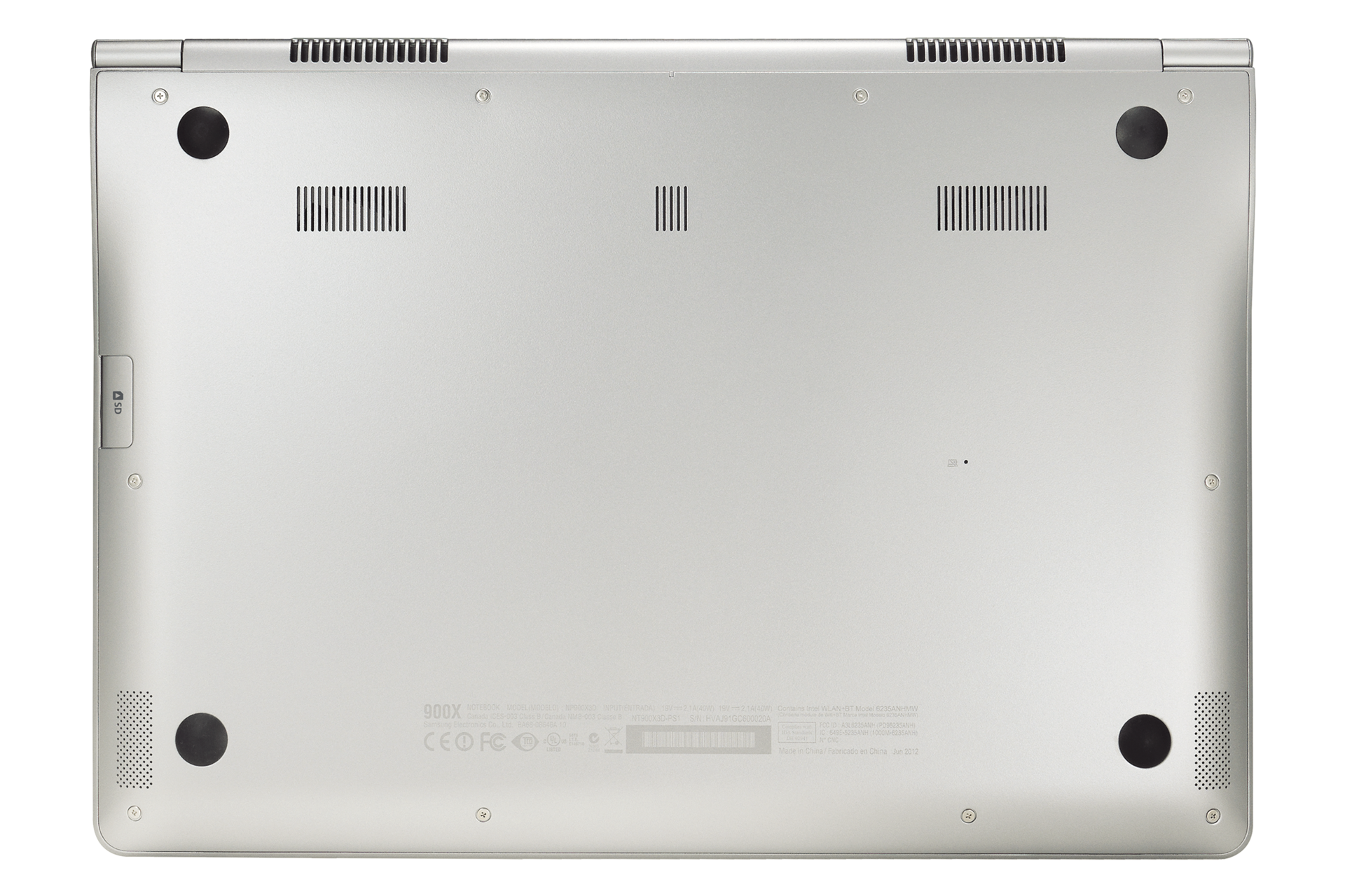 Bottom close platinum silver