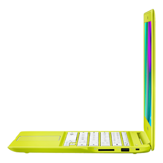 Side Open lime green