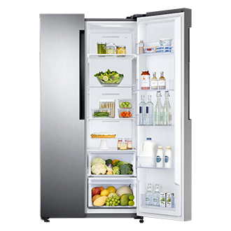 Rs58k66677p Sh Side By Side Refrigerator 574l Refined Gold Rs58k66677p Sh Samsung Hong Kong