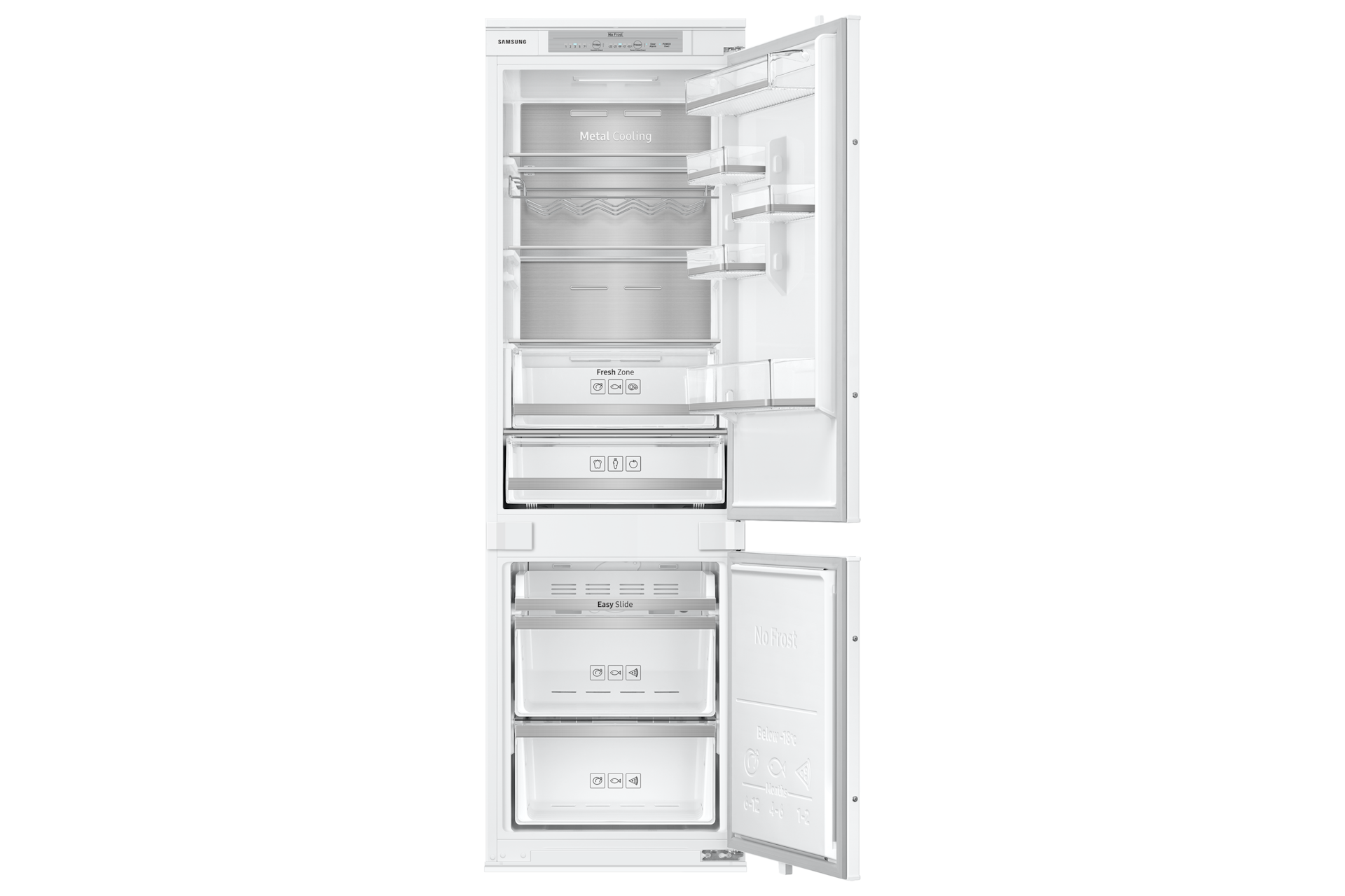 front-open ivory white