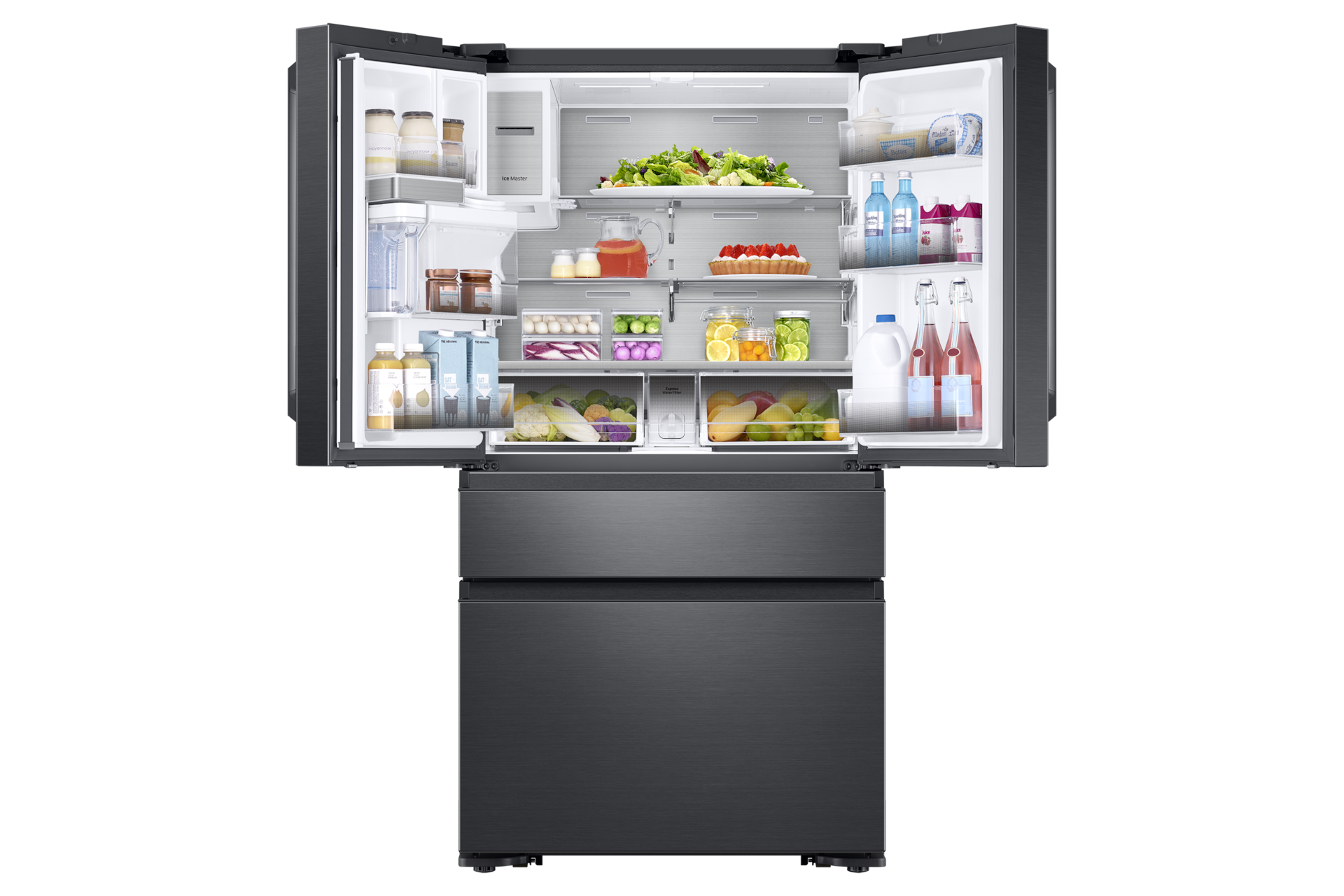 front-open-with-food black