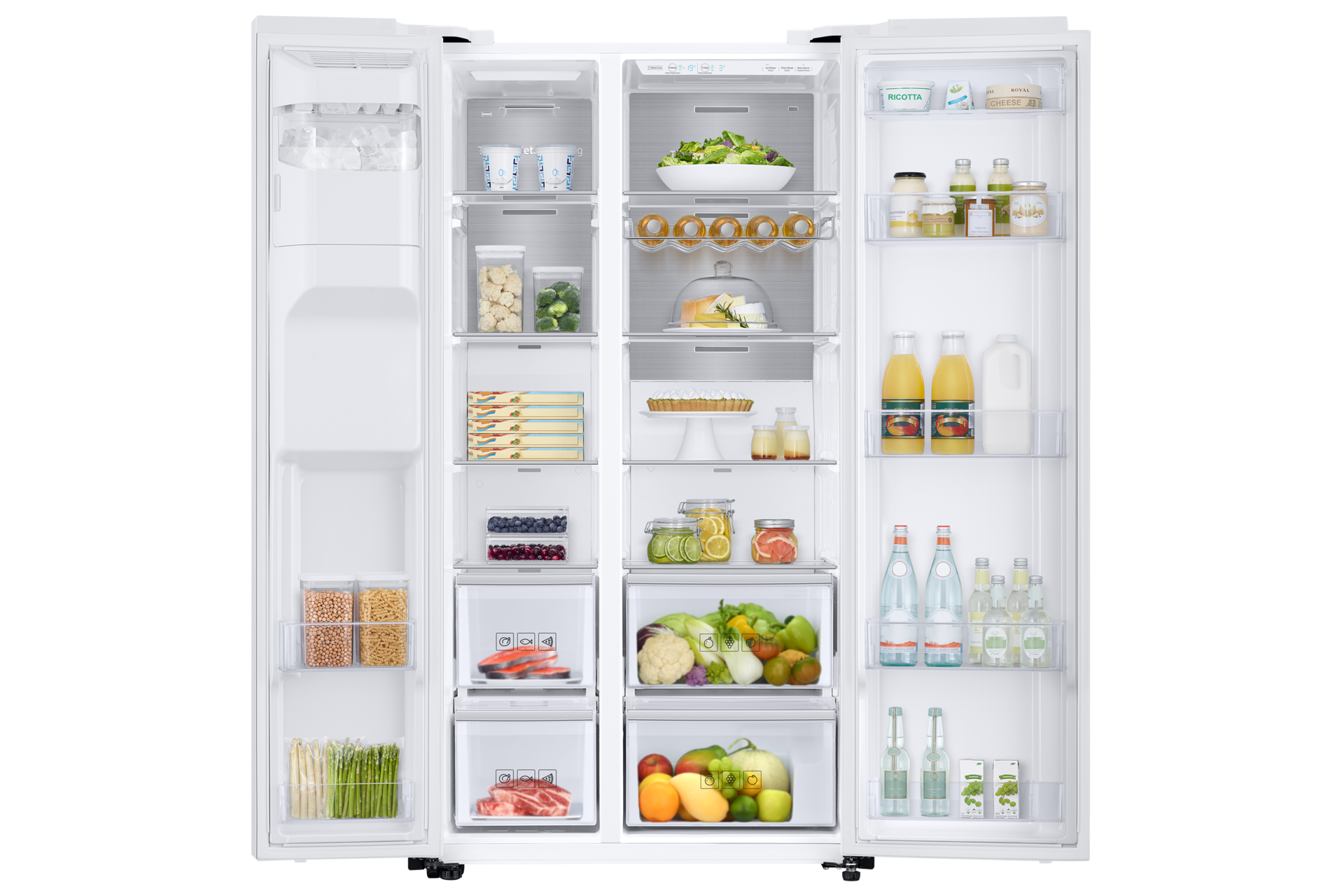 front-open-with-food white