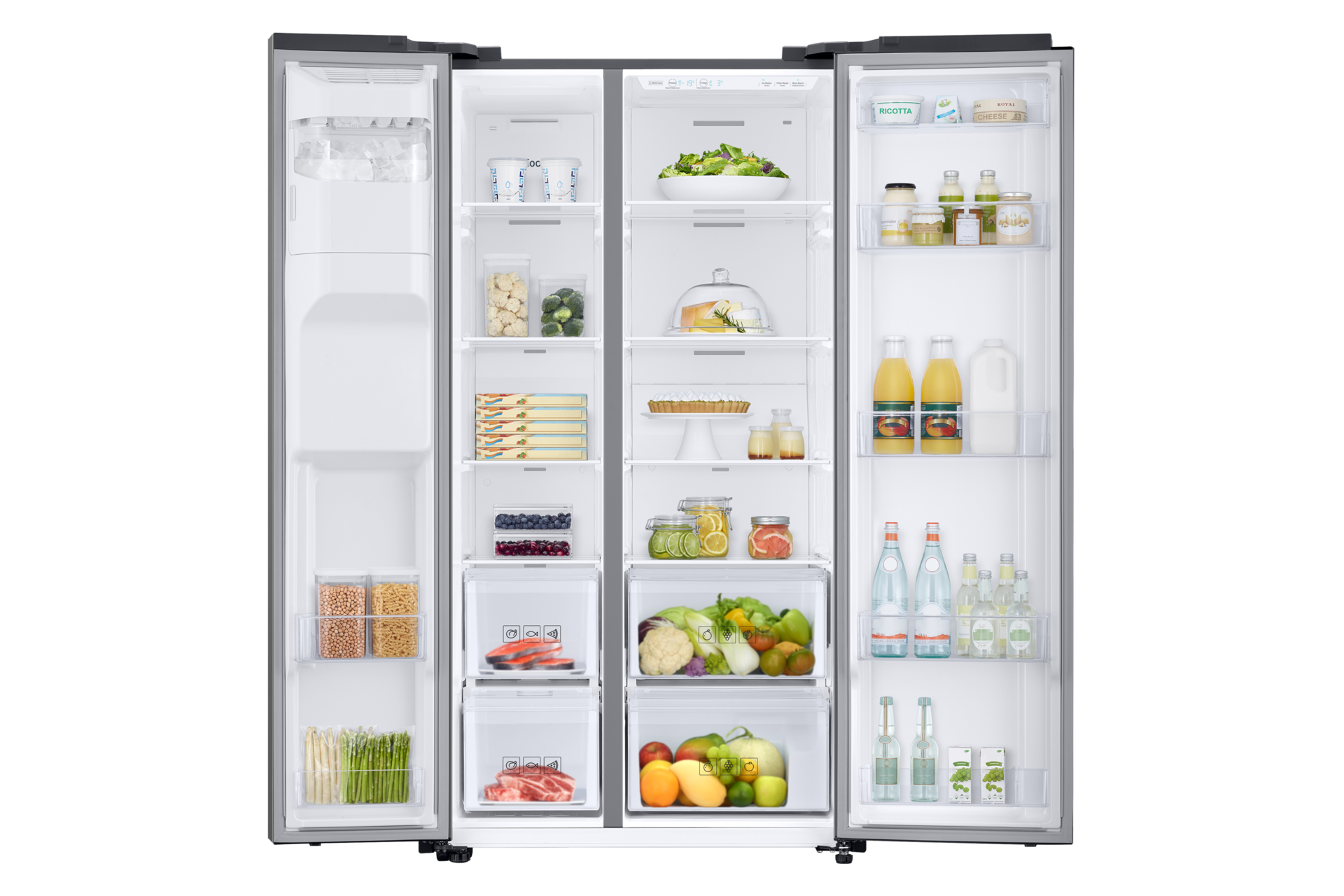 front-open-with-food titanum silver