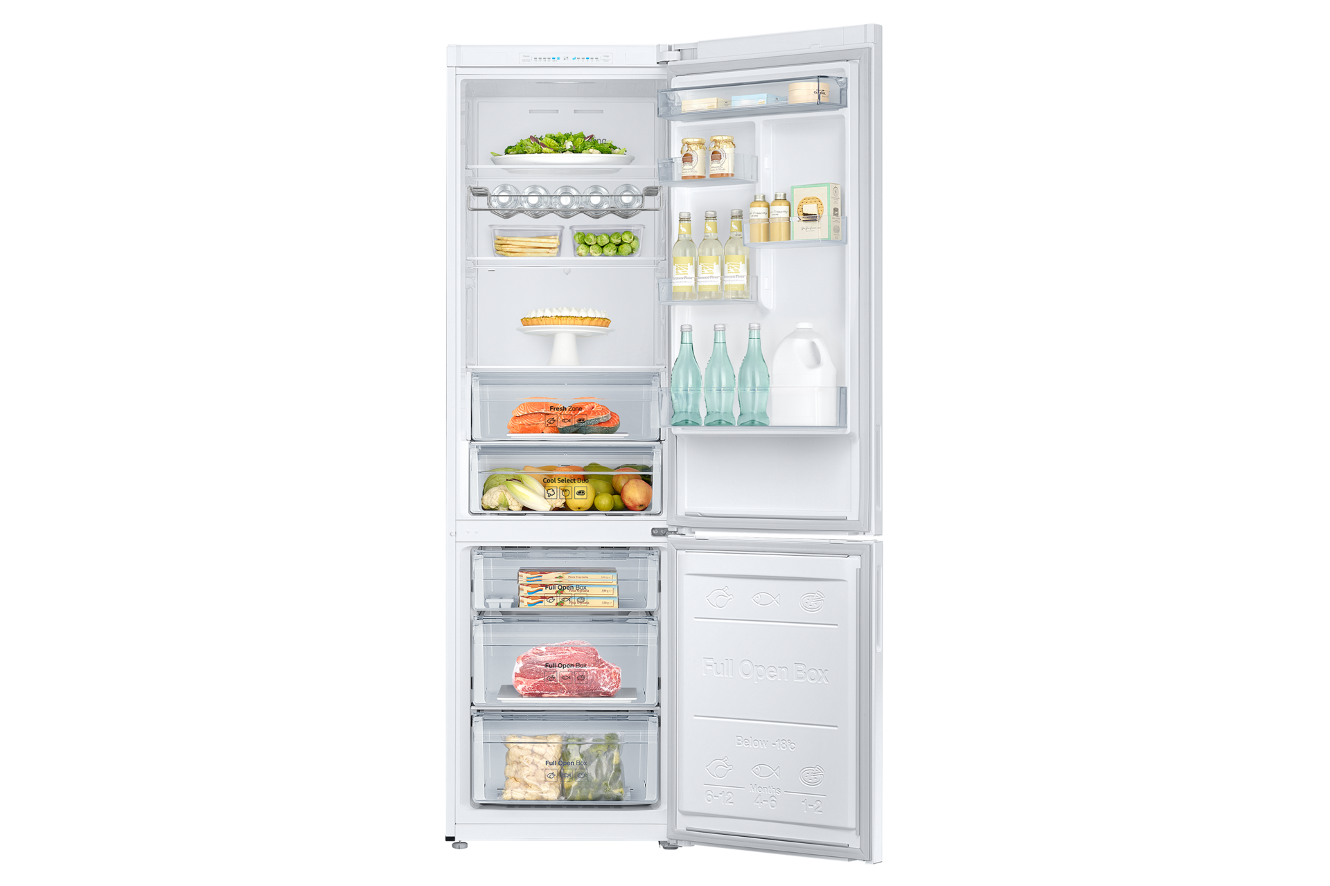 front-open-with-food white