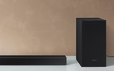 T450 Soundbar and subwoofer a