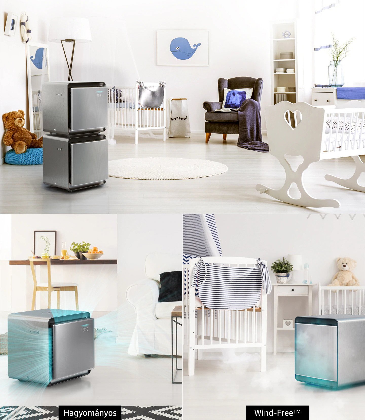 A huzat nélküli hűtés gyengéd a bőrödnek