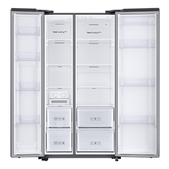 front-open platinum silver