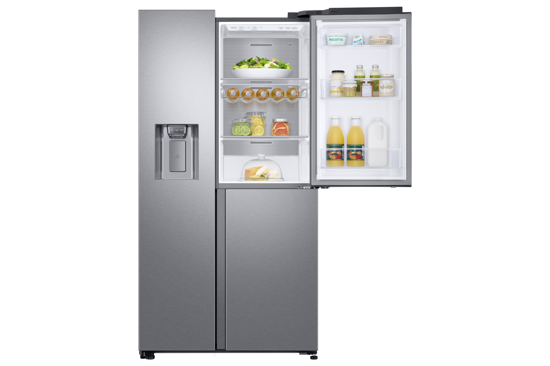 front-right-upper-open-with-food silver