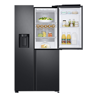 front-right-upper-open-with-food black