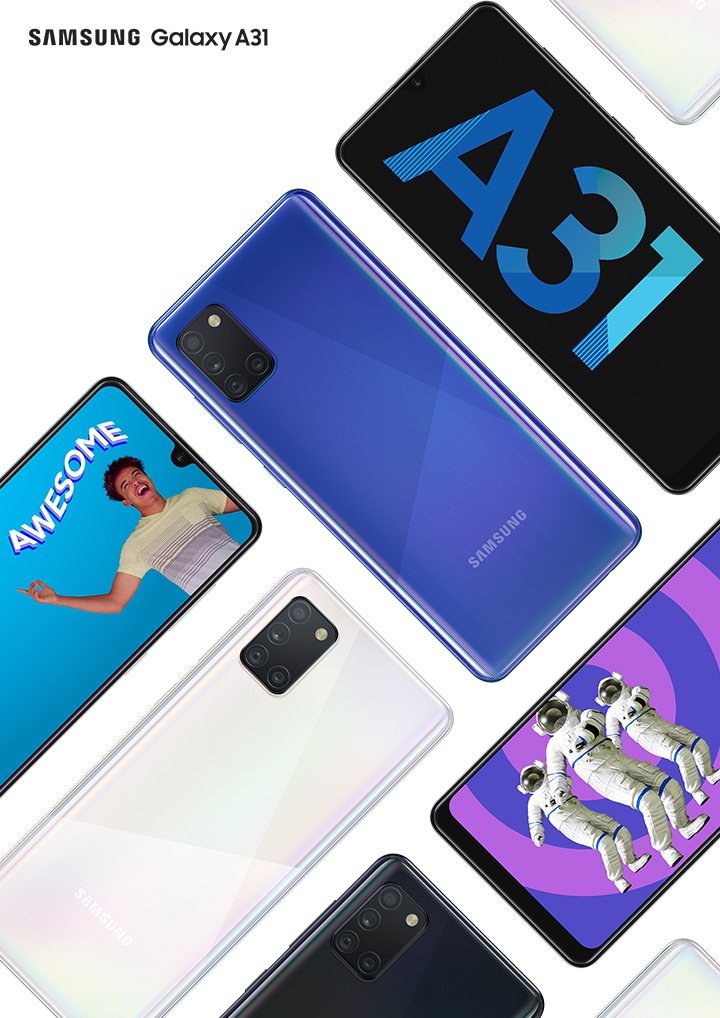 Galaxy A31 Blue 128GB - Spesifikasi, Review | Samsung Indonesia