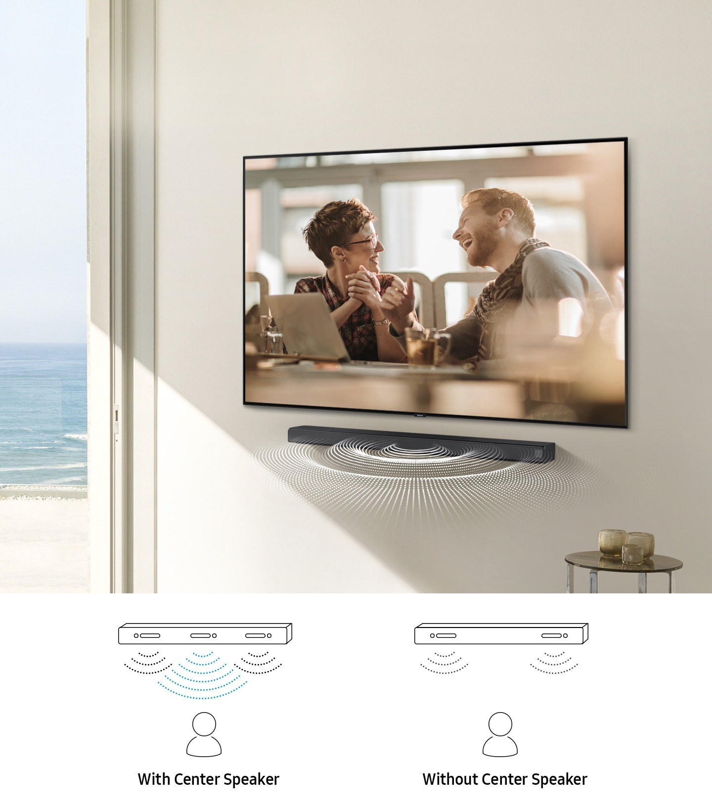 use samsung tv as center channel speaker