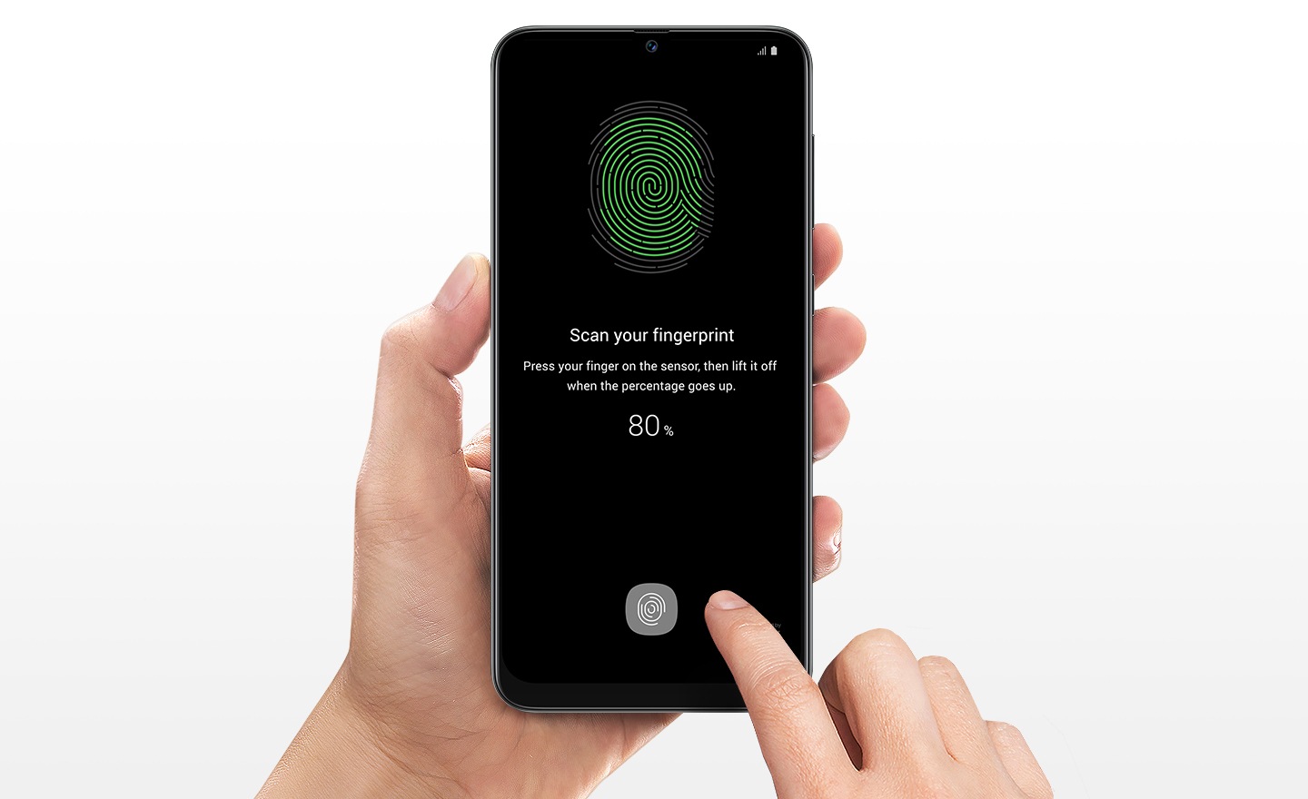 fingerprint calibration needed a50