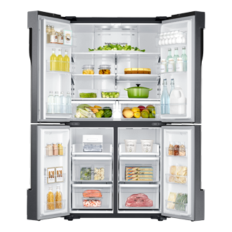front-open-with-food black
