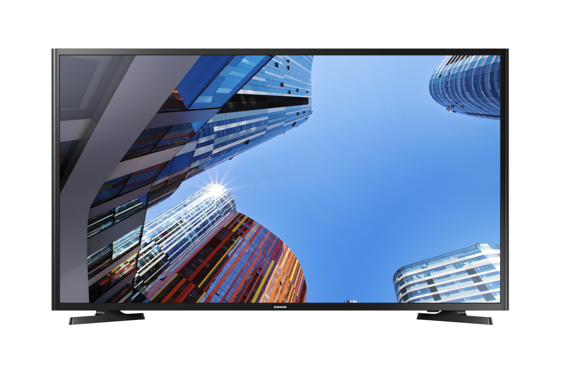Harga TV Samsung 40 inch ke 49 inch (UA49J5250AKPXD) warna hitam, tampilan depan