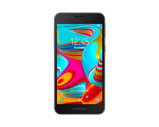 Samsung a2 Core hitam tampak depan. Cek info harga Samsung a2 Core spek lengkap dan resmi di Samsung Indonesia.