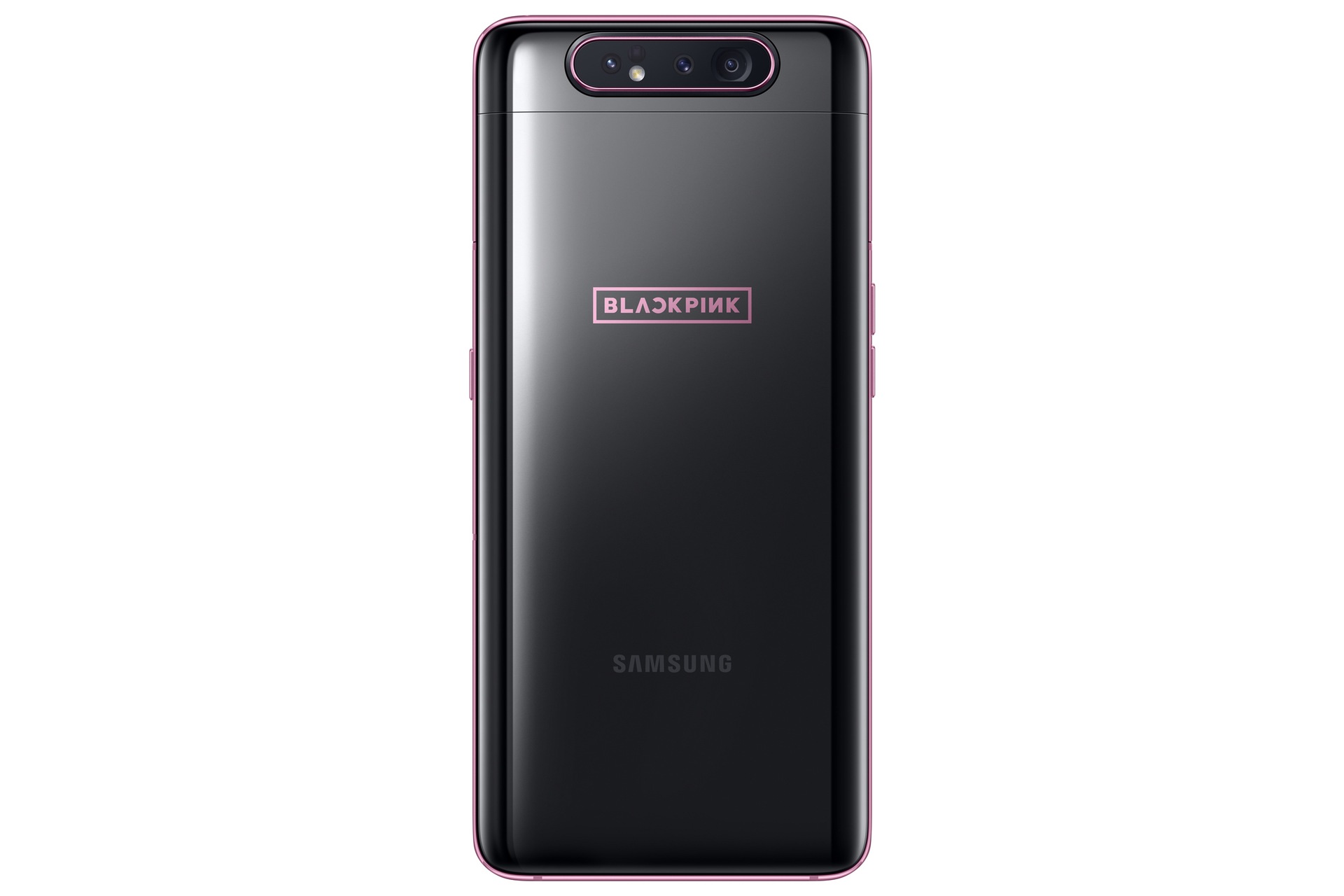 Harga Samsung A80 Blackpink 128GB (SM-A805FCKYXID), tampilan belakang