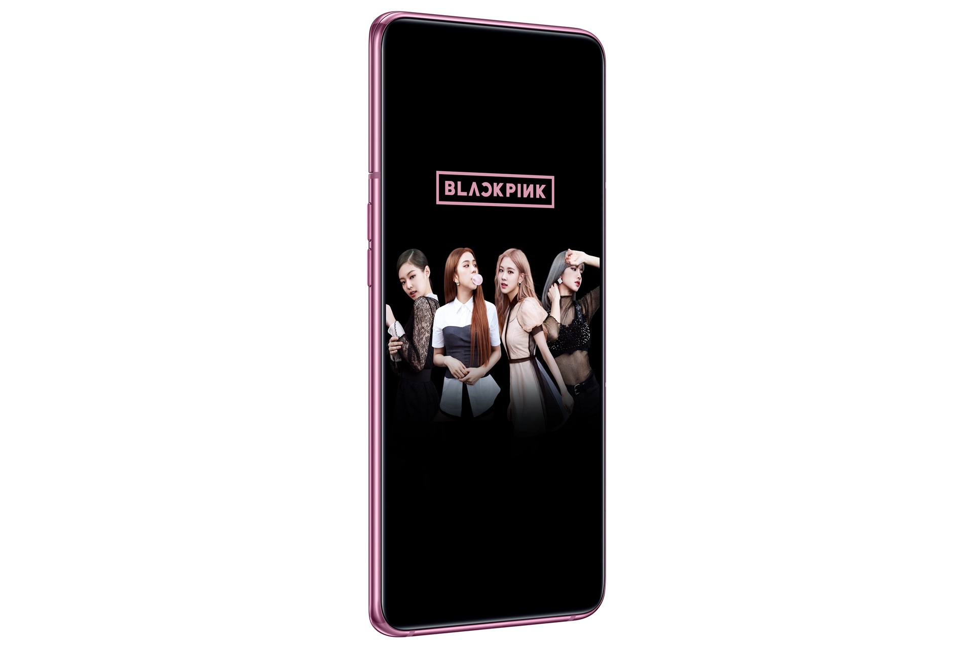 Harga Samsung A80 Blackpink 128GB (SM-A805FCKYXID), tampilan depan kiri