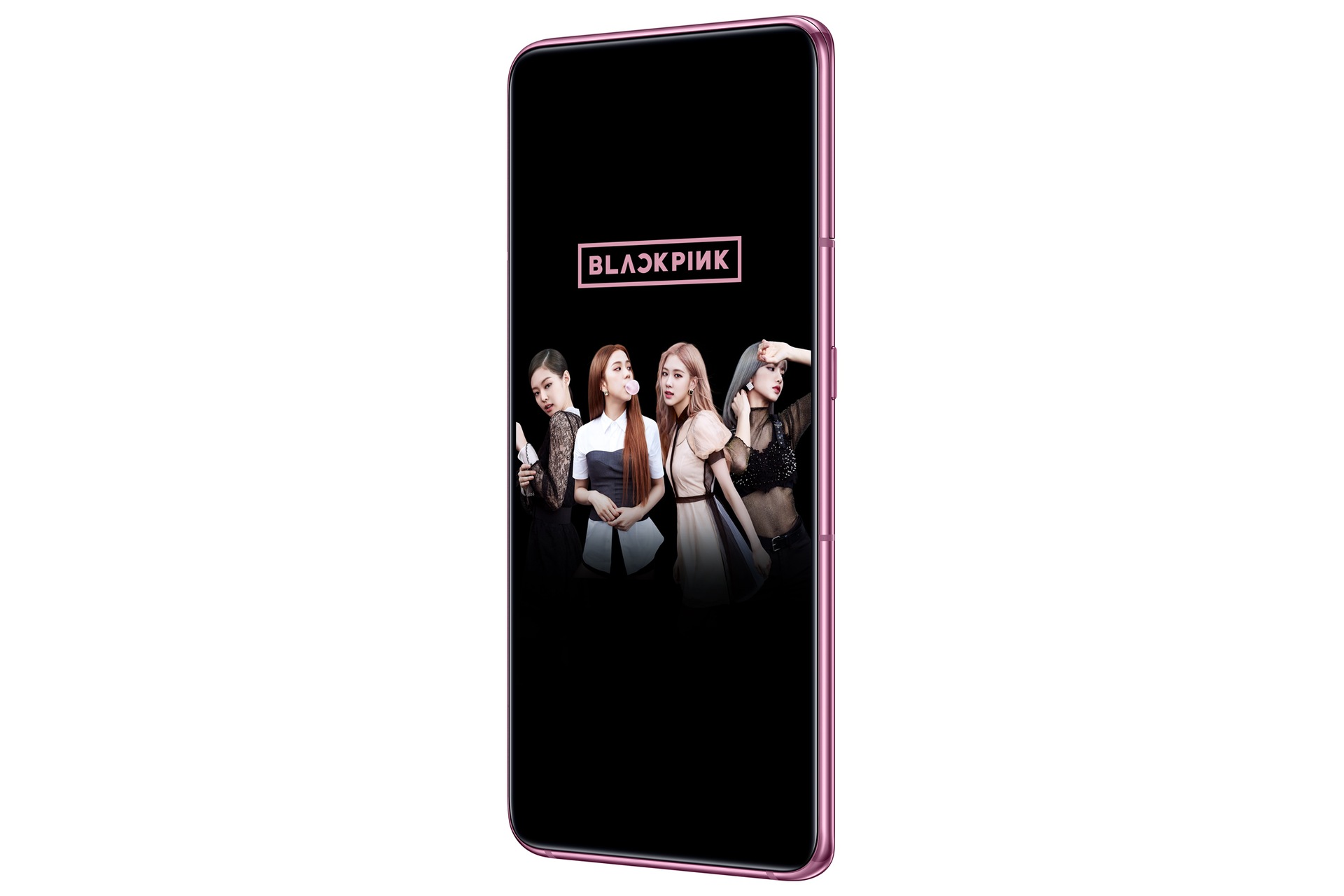 Harga Samsung A80 Blackpink 128GB (SM-A805FCKYXID), tampilan depan kanan